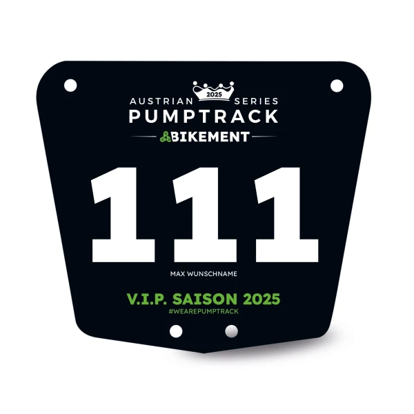 Startnummern Bikement Austrian Pumptrack Series Retusche