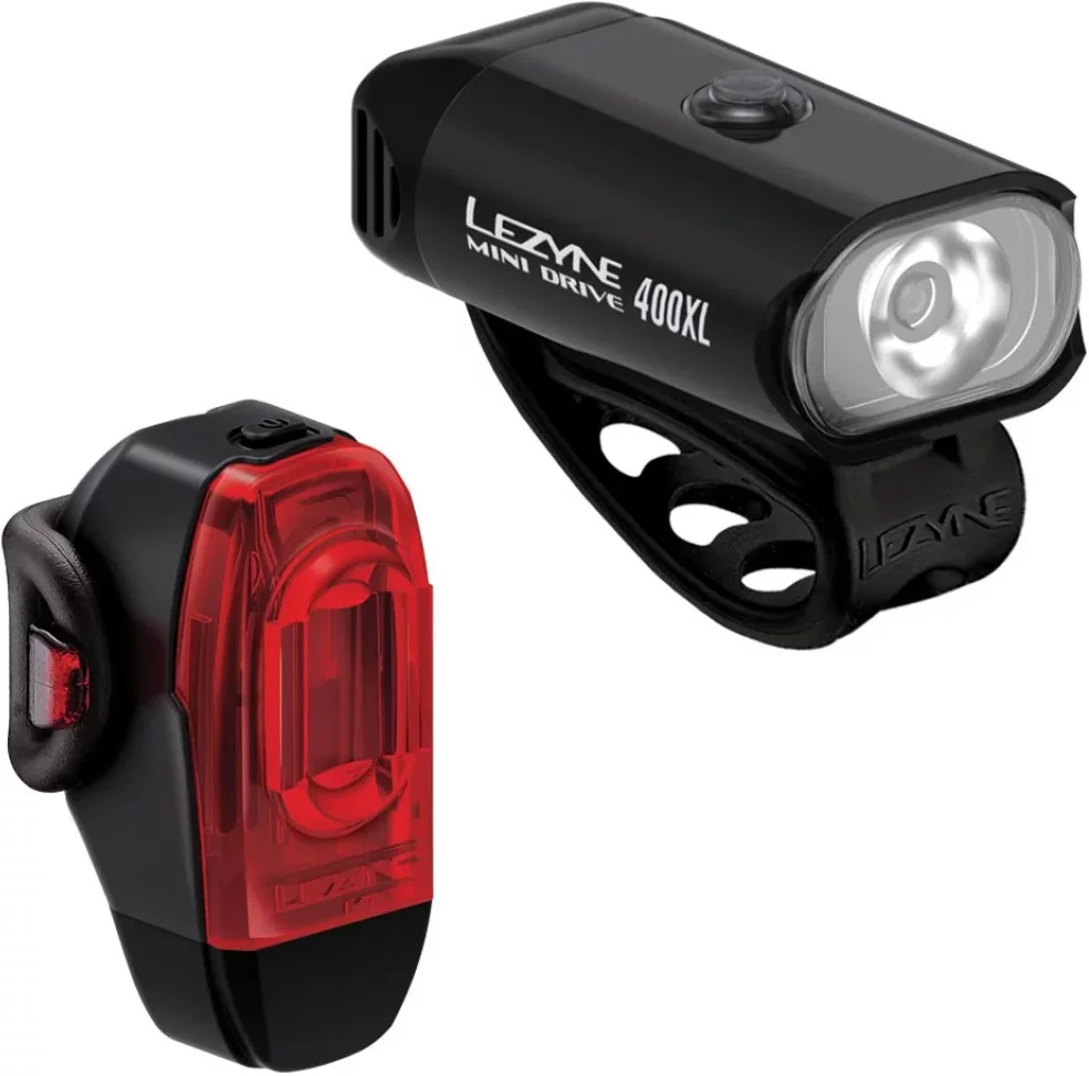 Lezyne Fahrradbeleuchtungsset Mini Drive 400XL / KTV Drive+ - 1-LED-24P-V604