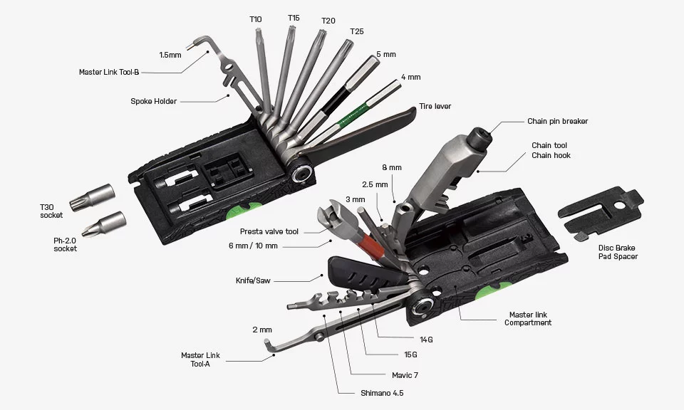 Topeak Alien X Multitool - 63401051-3